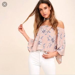 Lulu’s Blush Floral Top